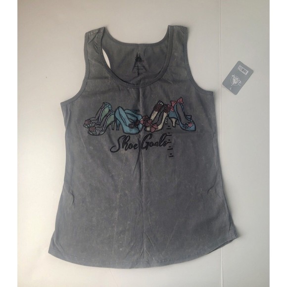 Disney Authentic Princess "Shoe Goals" Tank Top for Women T Shirt Tee Size XS - Picture 10 of 10